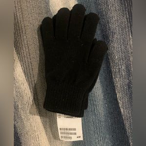 H&M Black Knit Gloves